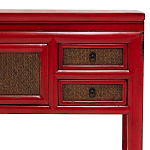 Деревянная консоль в китайском стиле с ящиками и дверцами красная Chinese Console Table варинант исполнения - 5 | Loft Concept в Нижнем Новгороде