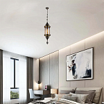 Подвесной светильник с янтарным стеклянным плафоном Amber Queen варинант исполнения - 2 | Loft Concept в Нижнем Новгороде