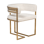 Стул букле бежевый с каркасом цвета матовое золото Tactility варинант исполнения - 2 | Loft Concept в Нижнем Новгороде