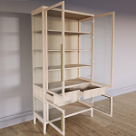 Витрина Primo со стеклянными фасадами и 2 ящиками Светлый дуб варинант исполнения - 3 | Loft Concept в Нижнем Новгороде