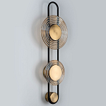 Бра со стеклянными плафонами в форме дисков Savio Brown Glass Disc Light варинант исполнения - 4 | Loft Concept в Нижнем Новгороде