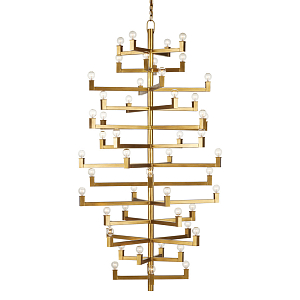 Люстра фигурная золотого цвета Bold Geometry