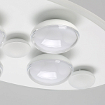 Потолочный светильник овальной формы белого цвета с 7-ю лампами Lunar Pebbles варинант исполнения - 5 | Loft Concept в Нижнем Новгороде