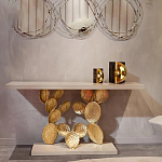 Консоль прямоугольная белая с основанием в виде кактуса Cactus варинант исполнения - 3 | Loft Concept в Нижнем Новгороде