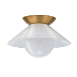 Потолочный светильник в форме конуса с белым шарообразным плафоном Quintiesse варинант исполнения - 4 | Loft Concept в Нижнем Новгороде