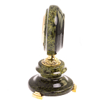 Часы настольные бронзовые из натуральных камней Мрамор и Змеевик Stone Clock варинант исполнения - 15 | Loft Concept в Нижнем Новгороде