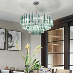 Дизайнерская люстра AQUA Blue Lagoon бирюзовое стекло несколько ярусов варинант исполнения - 5 | Loft Concept в Нижнем Новгороде