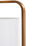 Торшер с белым тканевым абажуром на мраморном основании Cconcise варинант исполнения - 1 | Loft Concept в Нижнем Новгороде