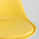 Стул с основой из пластика и мягким сиденьем Arvika Yellow варинант исполнения - 8 | Loft Concept в Нижнем Новгороде