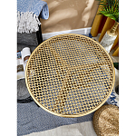 Столик приставной золотистый с орнаментом на столешнице Tanzania варинант исполнения - 8 | Loft Concept в Нижнем Новгороде