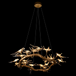 Люстра подвесная с прозрачными стеклянными птичками на ветвях Диаметр 100 см Serip Voa варинант исполнения - 5 | Loft Concept в Нижнем Новгороде