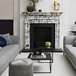 Комплект столиков с квадратными столешницами черные Black Table Combination варинант исполнения - 2 | Loft Concept в Нижнем Новгороде