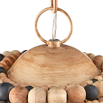 Подвесной светильник в форме купола из деревянных бусин Wooden Beads варинант исполнения - 3 | Loft Concept в Нижнем Новгороде
