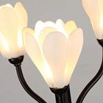 Настольная лампа с ветвями и белыми фарфоровыми цветами Floralis варинант исполнения - 5 | Loft Concept в Нижнем Новгороде