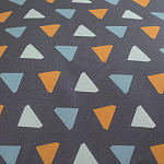 Постельное белье из сатина с принтом треугольники 150х200 см Triangular Dreams варинант исполнения - 3 | Loft Concept в Нижнем Новгороде