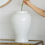 Ваза белая с крышкой однотонная Chinoiserie Ceramics варинант исполнения - 9 | Loft Concept в Нижнем Новгороде
