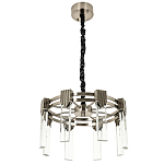 Люстра с прямоугольными хрустальными плафонами Glass Rectangles Chrome Chandelier 46 варинант исполнения - 2 | Loft Concept в Нижнем Новгороде