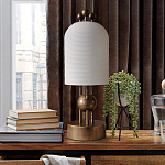 Настольная лампа в виде фонаря с белым фактурным абажуром Echoes of Light варинант исполнения - 3 | Loft Concept в Нижнем Новгороде