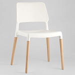 Пластиковый стул на ножках из массива бука Ferret White 4 шт варинант исполнения - 2 | Loft Concept в Нижнем Новгороде