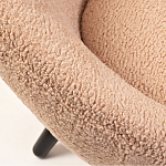 Кресло розовое с обивка из искусственного каракуля Iconic Creation варинант исполнения - 2 | Loft Concept в Нижнем Новгороде