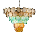 Люстра конусовидная с каскадом из разноцветных круглых подвесов Key Lustar варинант исполнения - 3 | Loft Concept в Нижнем Новгороде