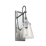 Бра с плафоном в форме колокола из прозрачного стекла с пузырьками Feiss варинант исполнения - 1 | Loft Concept в Нижнем Новгороде