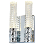 Бра с двумя плафонами Dew Drops Tube Duo Chrome Wall Lamp варинант исполнения - 1 | Loft Concept в Нижнем Новгороде