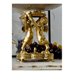Чаша фарфоровая на двух бронзовых ангелах Eden Garden варинант исполнения - 5 | Loft Concept в Нижнем Новгороде