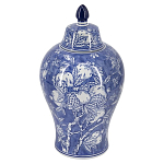 Ваза с крышкой в китайском стиле Гранатовое дерево Blooming Pomegranate варинант исполнения - 1 | Loft Concept в Нижнем Новгороде