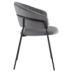 Стул в велюре серого цвета Horizon варинант исполнения - 3 | Loft Concept в Нижнем Новгороде