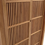 Шкаф из массива тика Okino Wood Cabinet варинант исполнения - 6 | Loft Concept в Нижнем Новгороде