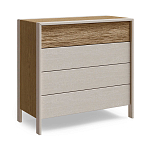 Комод 4 ящика с подсветкой на рельефном фасаде Warm Industrial варинант исполнения - 6 | Loft Concept в Нижнем Новгороде