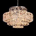 Люстра хрустальная в неоклассическом стиле на серебристом каркасе Majesty варинант исполнения - 2 | Loft Concept в Нижнем Новгороде