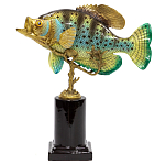 Статуэтка из фарфора в форме рыбы SEA Porcelain and Bronze варинант исполнения - 1 | Loft Concept в Нижнем Новгороде