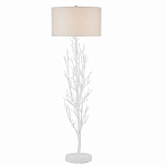 Торшер белый с цилиндрическим абажуром и каркасом в виде дерева Branched Tree варинант исполнения - 1 | Loft Concept в Нижнем Новгороде