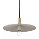 Подвесной светильник круглый в сочетании дерева и металла Space варинант исполнения - 3 | Loft Concept в Нижнем Новгороде