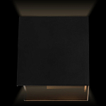 Уличный настенный светильник светодиодный формы куб черного цвета из металла Urban Minimalist варинант исполнения - 2 | Loft Concept в Нижнем Новгороде