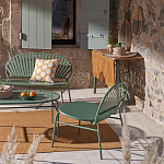 Зелёная скамья из стали Goodwin Metal Bench Green варинант исполнения - 9 | Loft Concept в Нижнем Новгороде