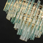 Дизайнерская люстра AQUA Blue Lagoon бирюзовое стекло несколько ярусов варинант исполнения - 2 | Loft Concept в Нижнем Новгороде