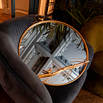 Зеркало настенное в раме золотого цвета с декором птица на ветке Mirror Portal варинант исполнения - 4 | Loft Concept в Нижнем Новгороде