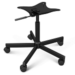 Стул с мягкой обивкой из велюра и подъемно-поворотным механизмом на колесиках Mason Green and Yellow варинант исполнения - 5 | Loft Concept в Нижнем Новгороде