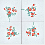 Плитка с узором Земляника варинант исполнения - 1 | Loft Concept в Нижнем Новгороде