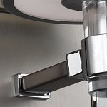 Бра цвета хром с белым цилиндрическим стеклянным плафоном Feiss варинант исполнения - 3 | Loft Concept в Нижнем Новгороде