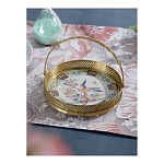 Блюдо фарфоровое с бронзовой ручкой Paradise Dish with Handle варинант исполнения - 3 | Loft Concept в Нижнем Новгороде