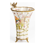 Ваза из фарфора с бронзовой стрекозой  Paradise Dragonfly варинант исполнения - 3 | Loft Concept в Нижнем Новгороде