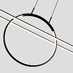 Светодиодная люстра Black LED Circle and Oval Lamp варинант исполнения - 6 | Loft Concept в Нижнем Новгороде
