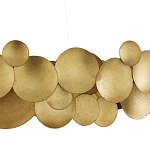 Люстра круглая из многослойных золотых дисков Metal Disc Chandelier варинант исполнения - 1 | Loft Concept в Нижнем Новгороде
