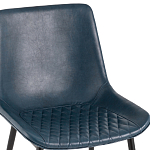 Стул с обивкой из экокожи темно-синего цвета RHOMBUSES UPHOLSTERY варинант исполнения - 6 | Loft Concept в Нижнем Новгороде