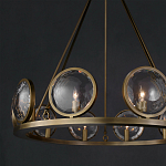 Люстра круглая с прозрачными рельефными плафонами Crystal Prism варинант исполнения - 4 | Loft Concept в Нижнем Новгороде