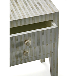 Тумбочка прикроватная White Pearl BEDSIDE CABINET 2 DRAWER варинант исполнения - 2 | Loft Concept в Нижнем Новгороде